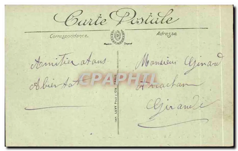 Arcachon — Nova Ponte e a Praia — LL. — Editor LL. n°17 - Verso