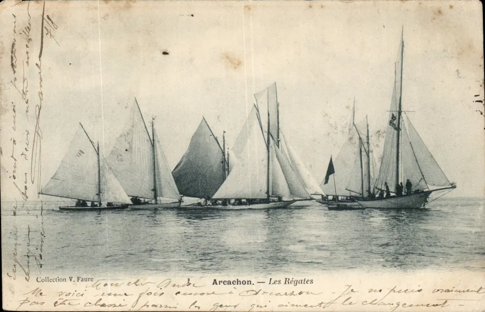 Arcachon — Les Régates — Éditeur V. Faure - Frente