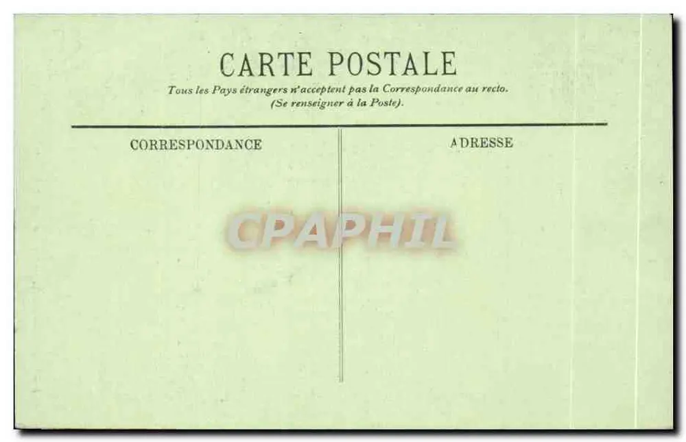 Bordeaux — O Monumento de Gambetta — editor L. L. n° 160 - Verso