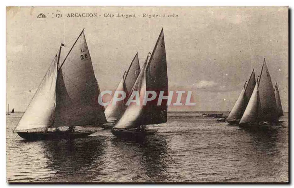 Arcachon - Côte d'Argent - Segelregatten - Vorderseite
