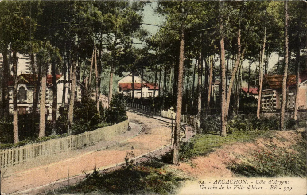Arcachon - Côte d'Argent - Un coin de la Ville d'hiver - BR - 529 - Vorderseite