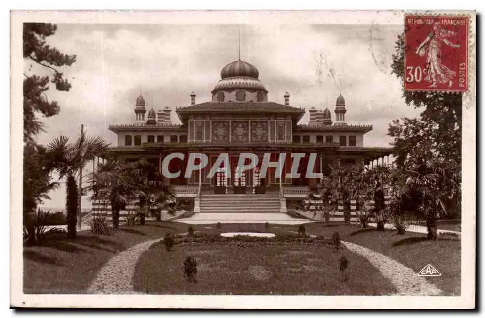 O Casino Mauresque — Arcachon — Costa de Prata — editor 'Real-Photo' C. A. P. Strasbourg - Frente
