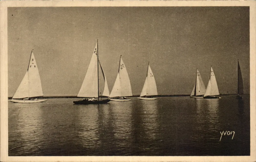 Arcachon — Raliamento para as Regatas — Les Éditions d'Art Yvich, Paris - Frente