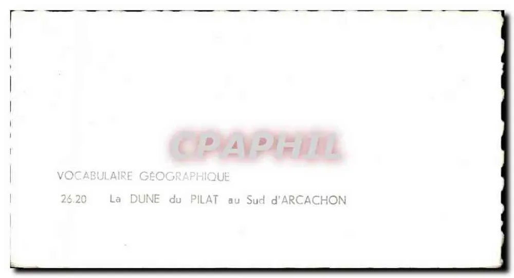 A Duna do Pilat — Sul de Arcachon — editor LAPIE - Verso
