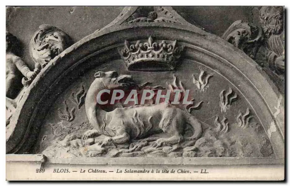 Blois — Das Schloss — Die Salamander mit Hunde-Kopf — LL. — n° 289 - Vorderseite