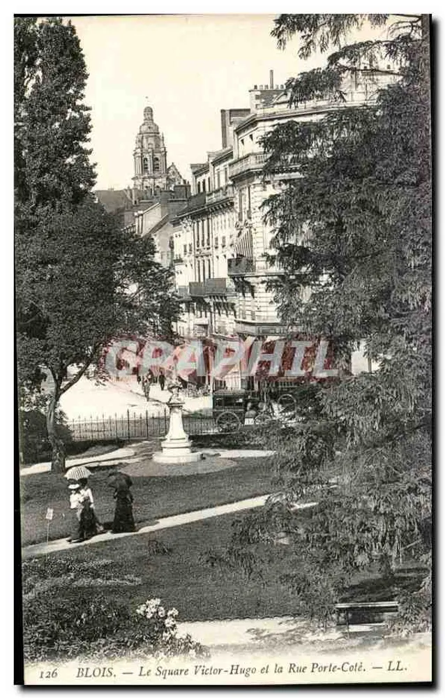 Blois — Square Victor-Hugo und Rue Porte-Colé — LL. n°126 - Vorderseite