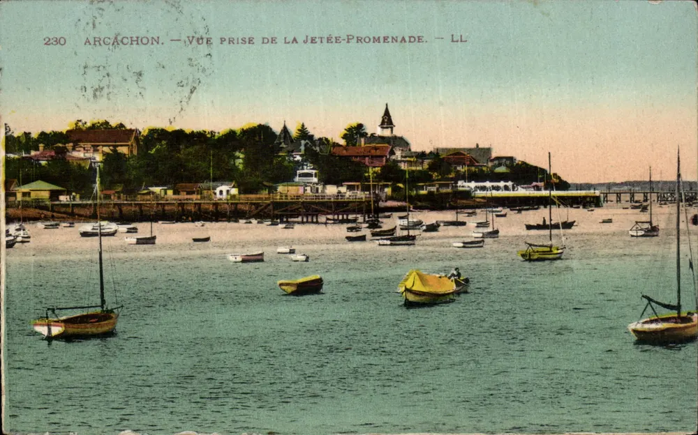 Arcachon — Vista tirada da ponte-passeio — LL, n° 230 - Frente