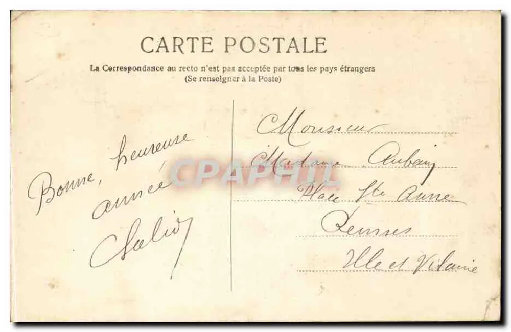 Montpellier - Bordas do Lez — LL. Praça da Prefeitura — editor LL, n° 23 - Verso