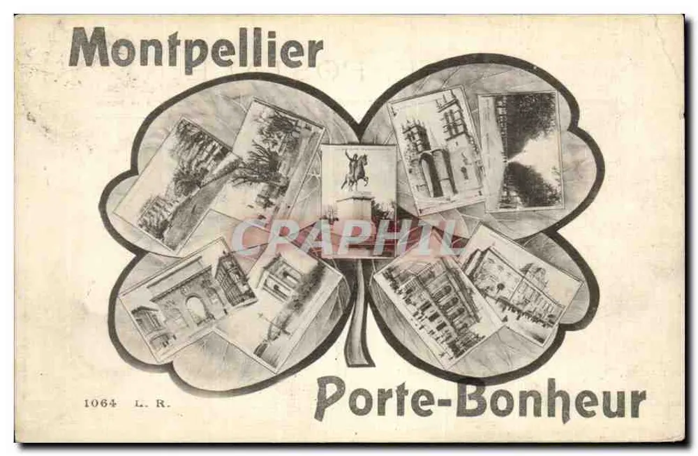 Montpellier — Porte-Bonheur — L. R. n° 1064 - Frente