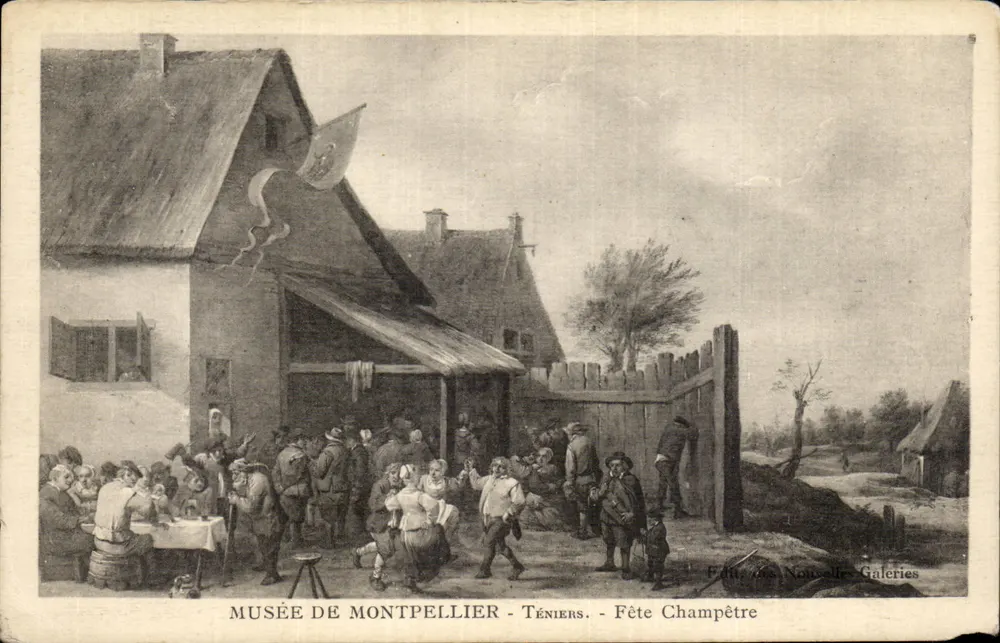 Landpartie — Téniers — Verlag der Nouvelle-Galeries - Vorderseite