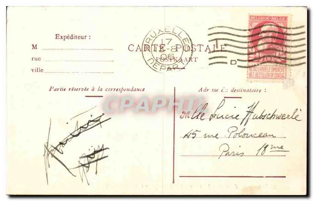 Béziers — Denkmal für die französischen Meister — Verlag: P. R. L. (Nr. 103) - Rückseite