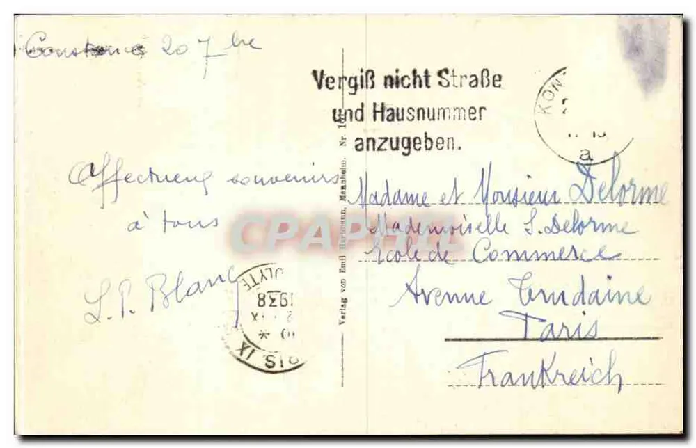 Konstantin am Rodensee — Vista geral — Verlag von Emil Brehm, Mannheim - Verso