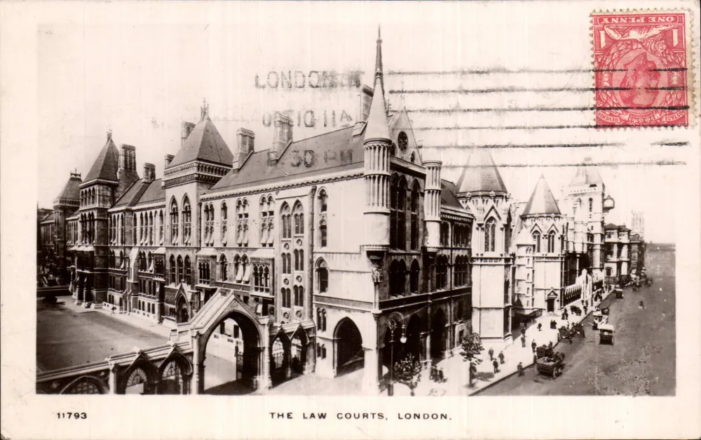 The Law Courts, London — Verlag Kingsway Real Photo Card, n° 11793 - Vorderseite