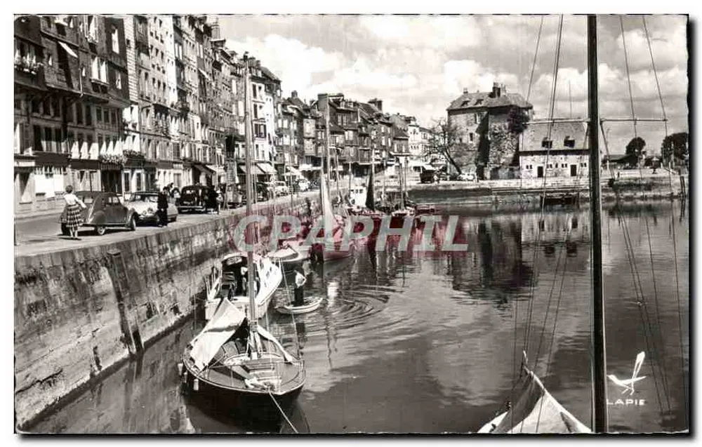 Honfleur (Calvados) — O porto — Edição Lapie S-735 - Frente
