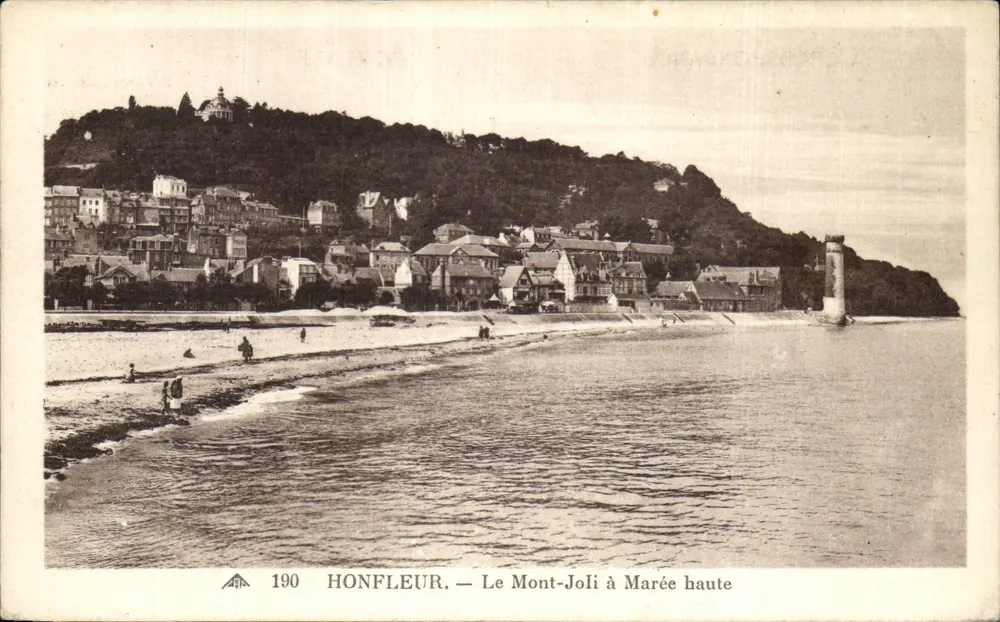 Honfleur — O Mont-Joli na Maré Alta — CPAPHIL n°190 - Frente