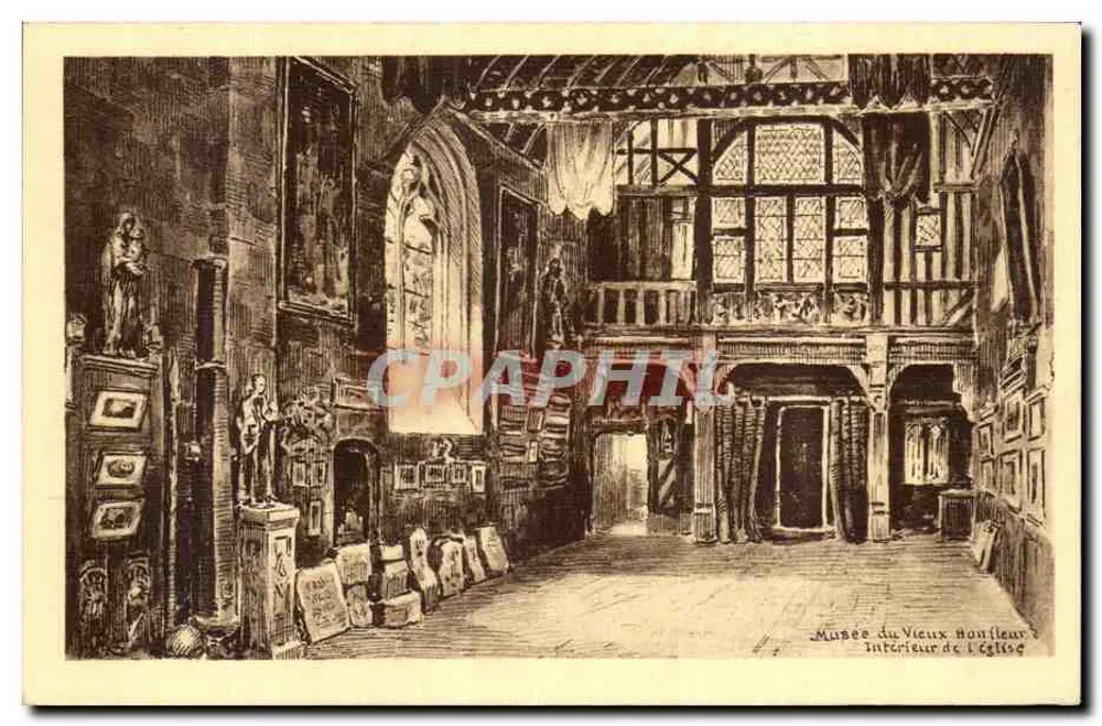 Museum des Alten Honfleur — Innenraum der Kirche — Verlag: Museum des Alten Honfleur - Vorderseite