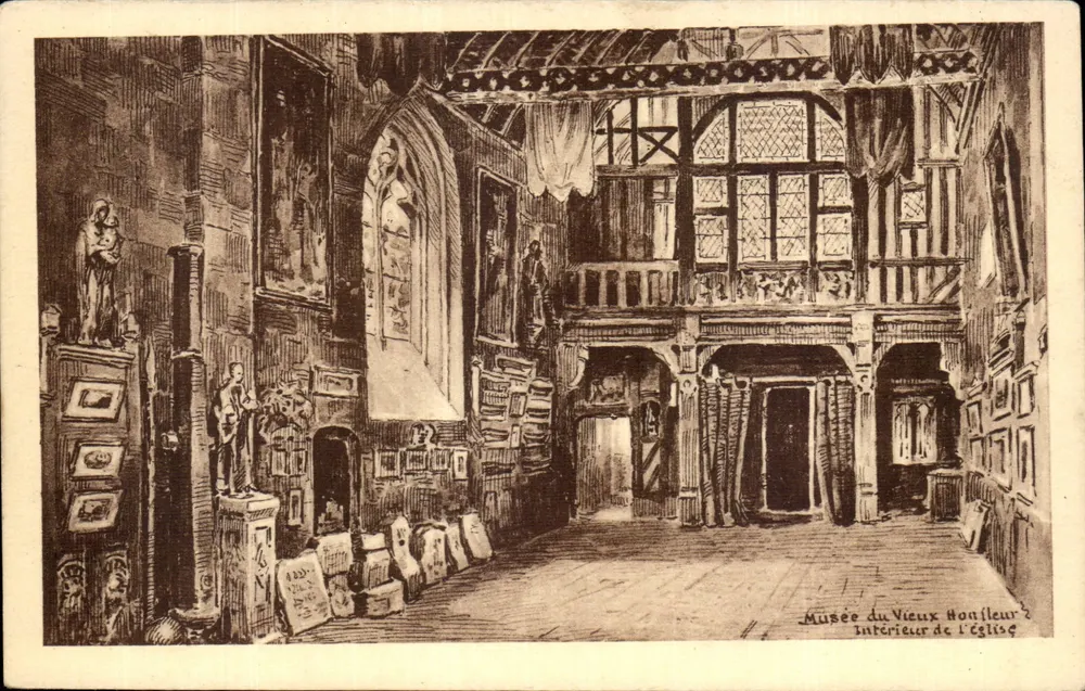 Museum des alten Honfleur — Innenraum der Kirche — Verleger unbekannt - Vorderseite