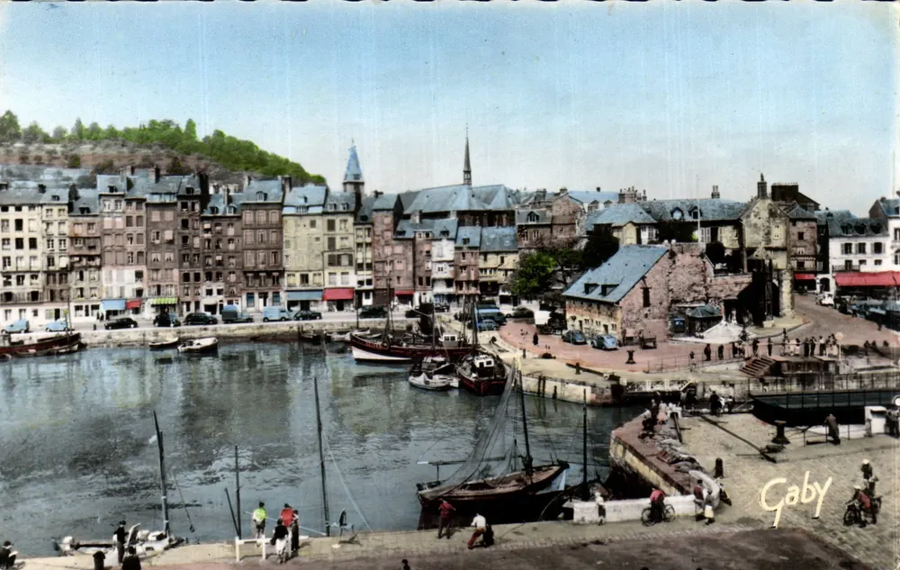 Honfleur — Quai Ste-Catherine und die Lieutenancé — Ausgabe Gaby - Vorderseite
