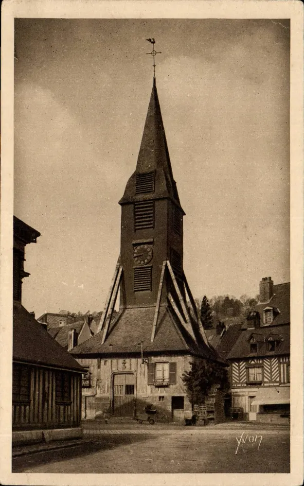 Igreja de Santa Catarina — Honfleur — Edição de arte Yvon, França - Frente
