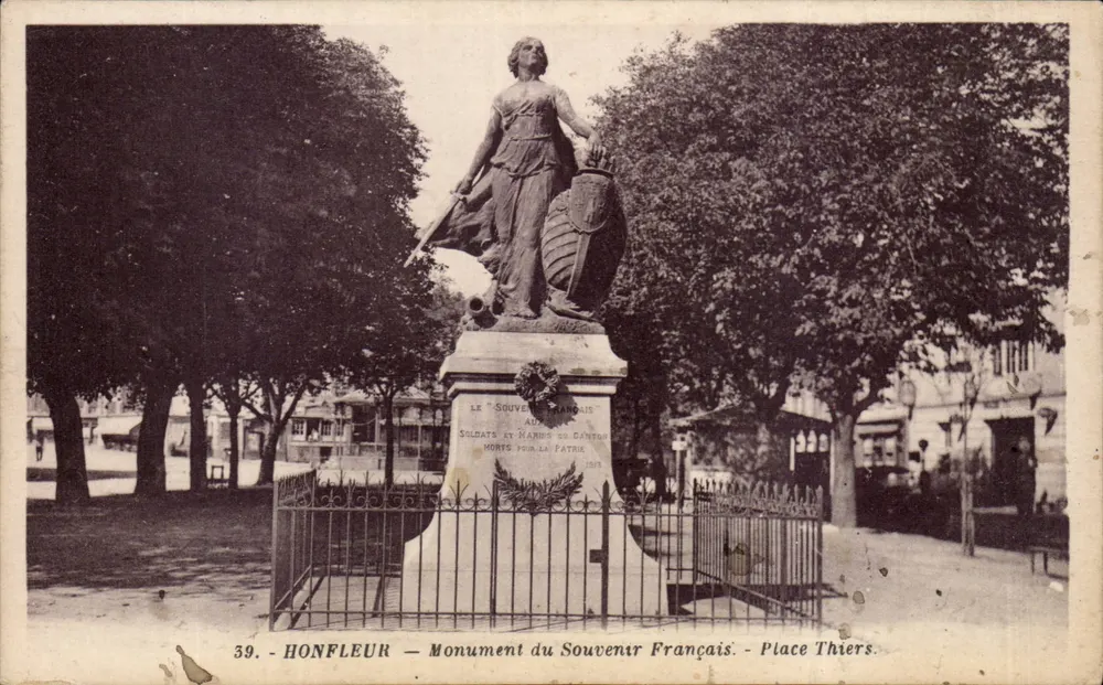 HONFLEUR — Monument du Souvenir Français — Place Thiers - Recto