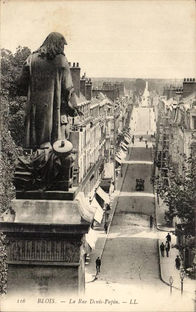 Blois — La Rue Denis-Papin — LL, n°116 - Anverso