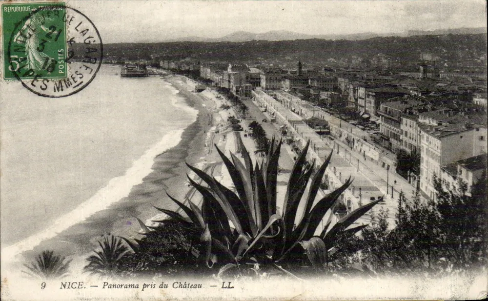 NICE — Panorama tirado do Castelo — LL - Frente