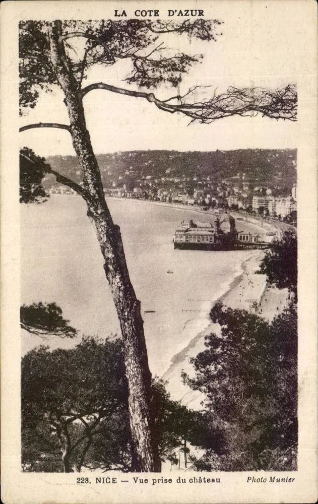 Nice — Vista tirada do castelo — Foto Munier, n°228 - Frente