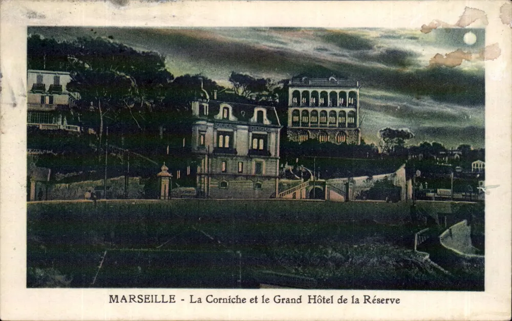 Marseille - La Corniche und das Grand Hôtel de la Réserve — O. Gandini, Marseille - Vorderseite