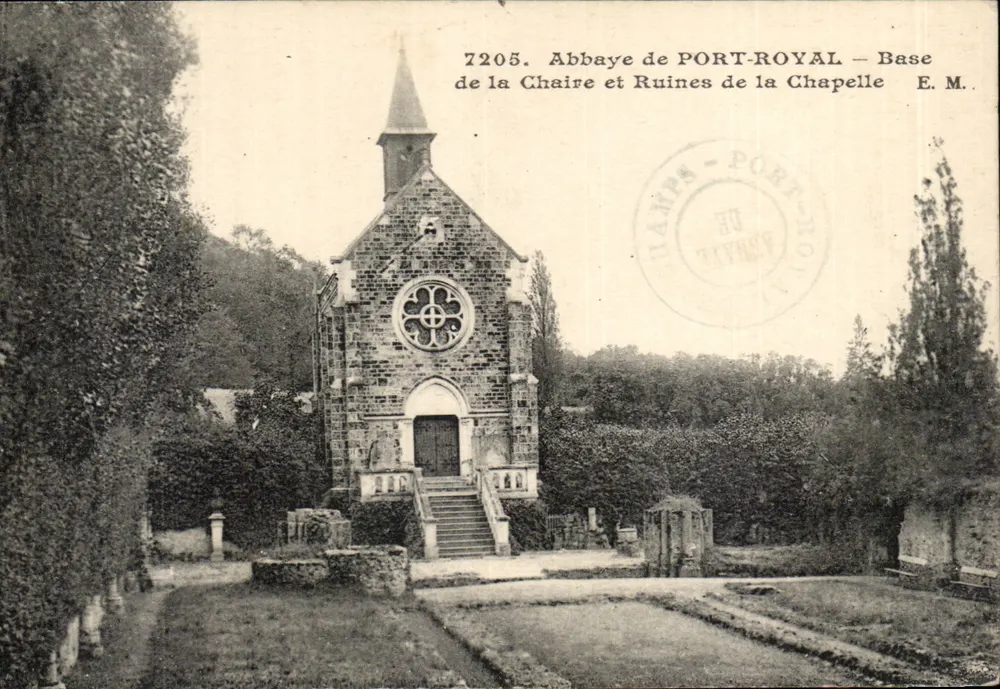 Abtei Port-Royal — Grund der Bank und Ruinen der Kapelle — E.M. n°7205 - Vorderseite