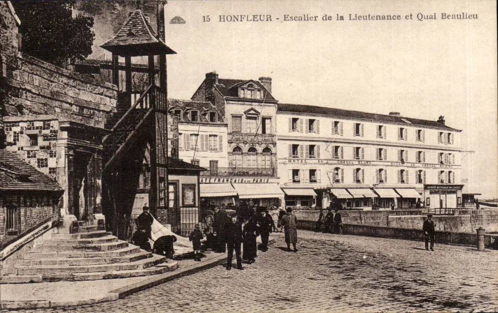 Honfleur — Escalier de la Lieutenante und Quai Beaulieu — Verlag: Éditeur Français, Paris - Vorderseite