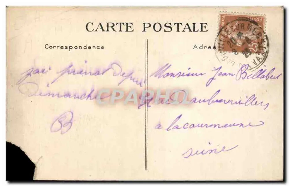 Honfleur — Crevetteros regresando de la Pesca — L.F. Le Havre, n°69 - Reverso