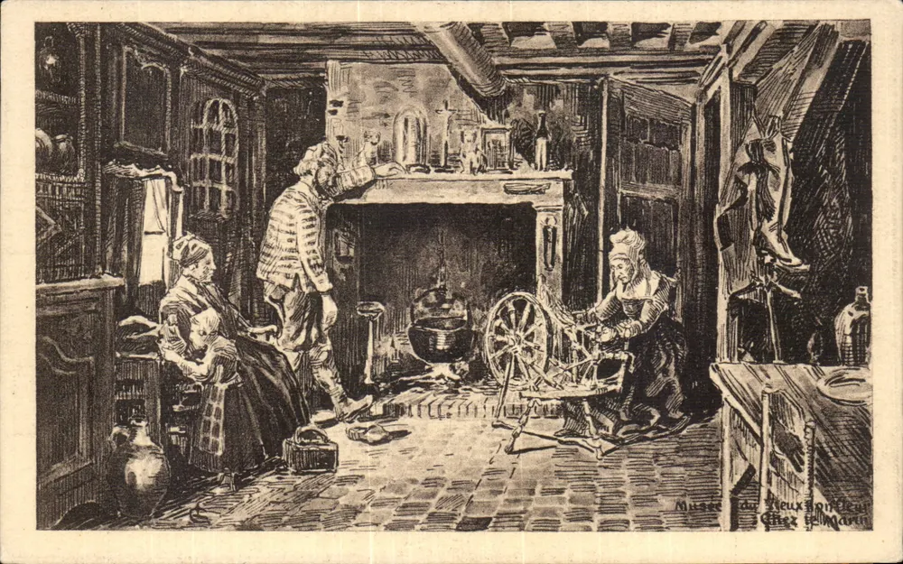 Innenraum eines Hauses — Szenen aus dem Leben — Musée du Vieux Honfleur, chez le Marin - Vorderseite