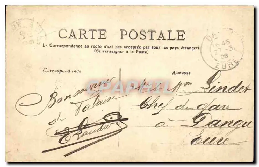 Die Jungen von Falaise — Legende der Laterne — C. Jéenne, fot. Falaise - Rückseite