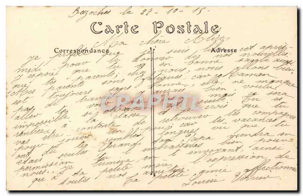 Falaise — Vista geral — ND. Phot. - Verso