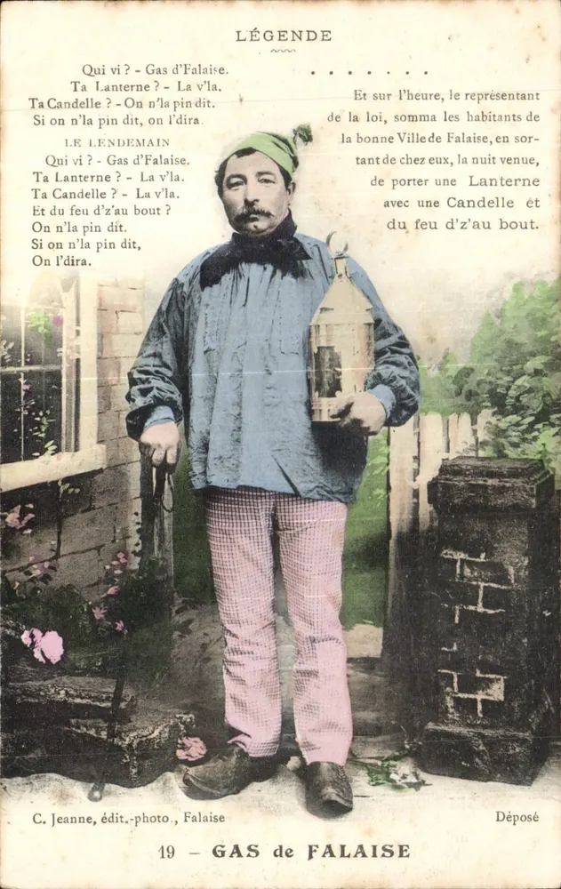 Gas de Falaise — Lokale Legende — C. Jeanne, Verlag-Fotograf, Falaise, Nr. 19 - Vorderseite