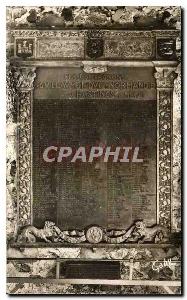 Mémorial dos Compagnons de Guillaume le Conquérant em Falaise — editor Gaby, n°26 - Frente