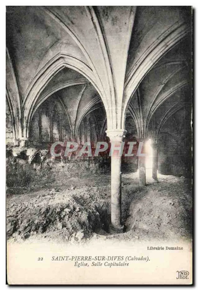 Saint-Pierre-sur-Dives (Calvados) — Kirche, Capitular Hall — Librairie Dumaïne, n°22 - Vorderseite