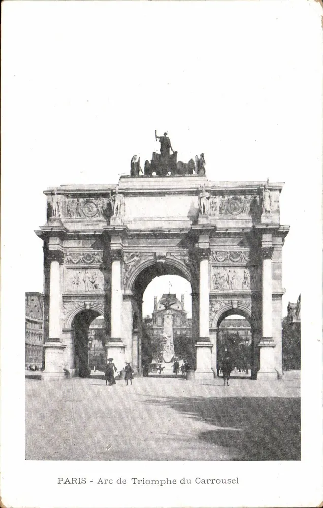 PARIS - Arco do Triunfo do Carrousel — editor não visível, número de série não visível - Frente
