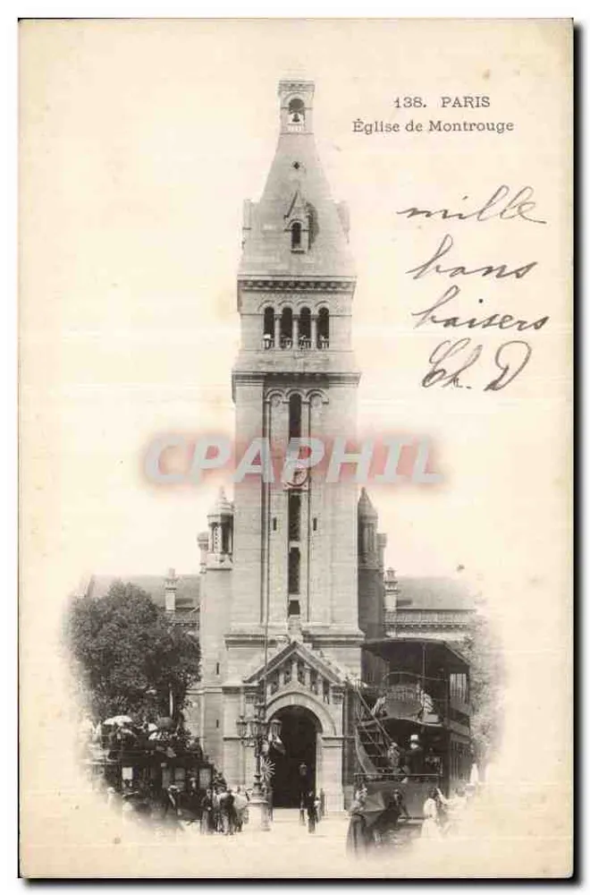 Igreja de Montrouge — Paris — editor desconhecido, n° 138 - Frente
