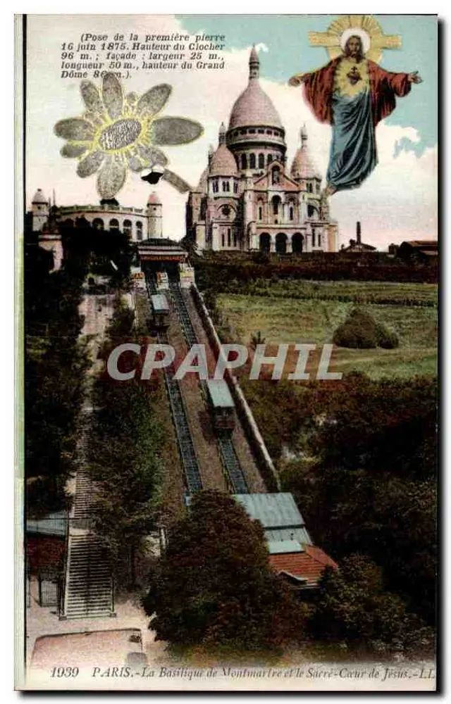 Paris - Die Basilika von Montmartre und das Sacred Heart Jesu - LL - Vorderseite