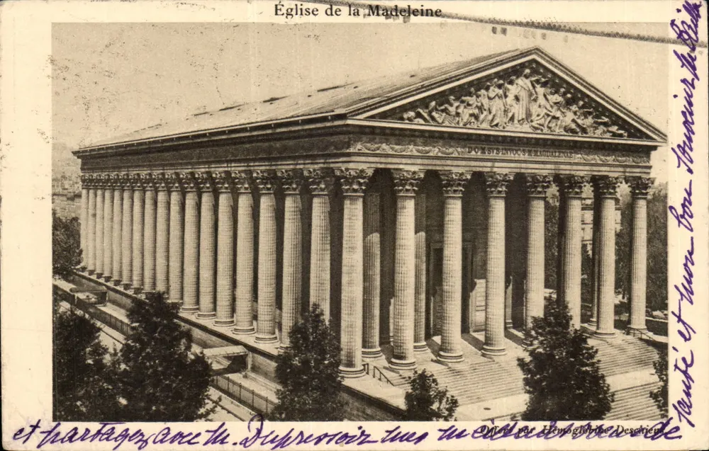 Igreja da Madeleine — Paris — Editor Deschamps - Frente