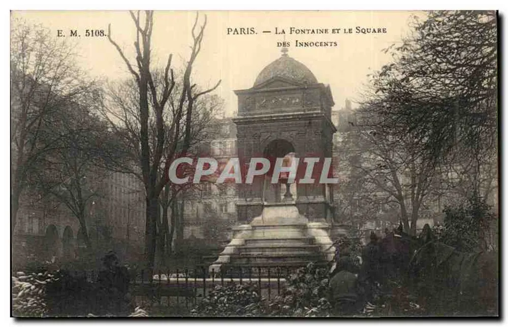 Paris — La Fontaine und der Square des Innocents — E. M. 5108 - Vorderseite