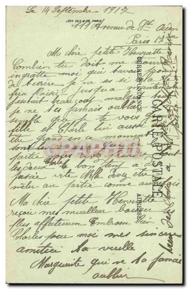 Paris (XVII) — Square des Epinettes — LL - Verso