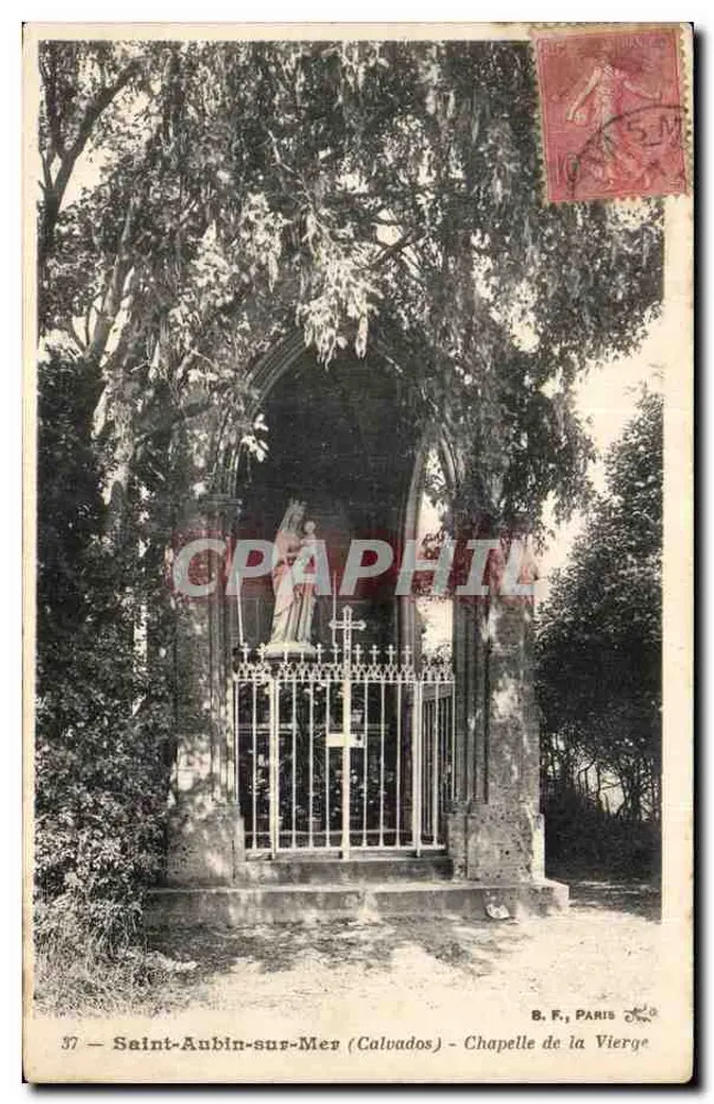 Saint-Aubin-sur-Mer (Calvados) — Kapelle der Jungfrau — B. F., Paris, n°37 - Vorderseite