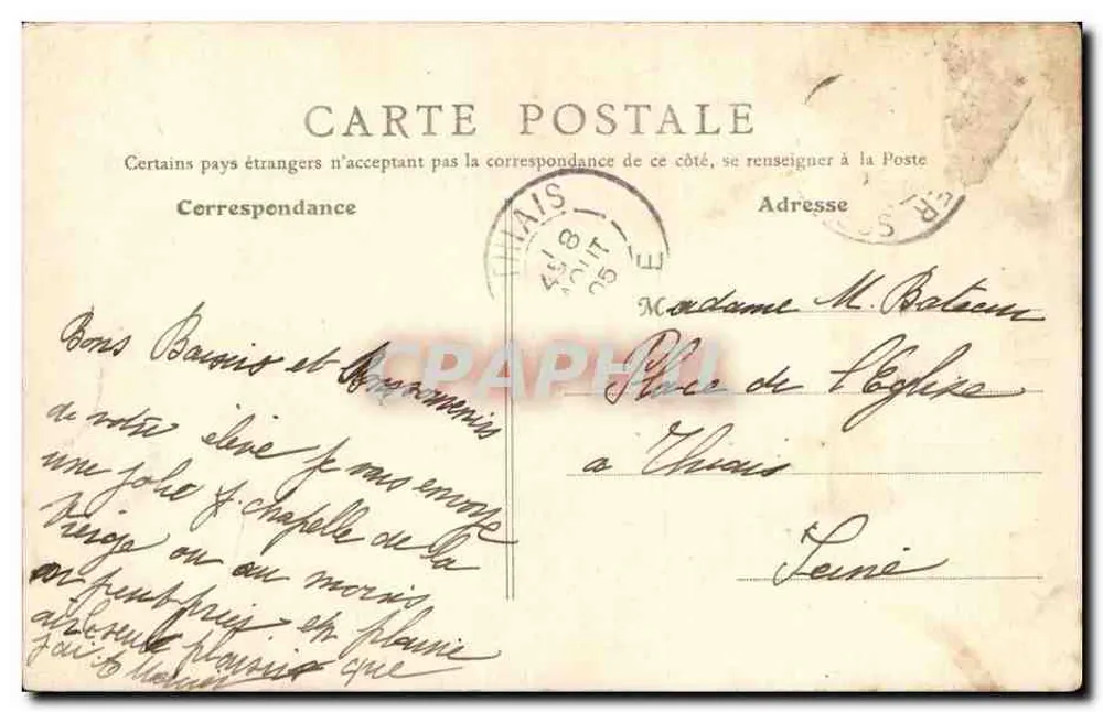 Saint-Aubin-sur-Mer (Calvados) — Kapelle der Jungfrau — B. F., Paris, n°37 - Rückseite