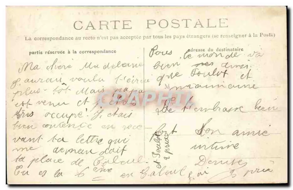 Saint-Aubin-sur-Mer — A Tempestade — A. Delaunay, editor - Verso