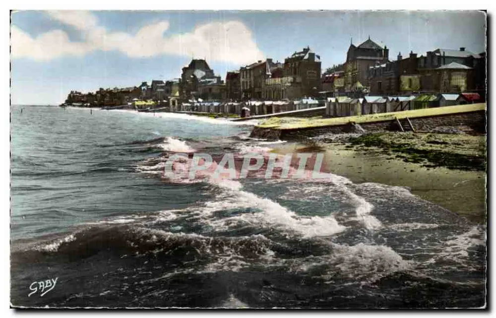 St-Aubin-sur-Mer — Die Strandpromenade und Villen — Editions Gaby - Vorderseite