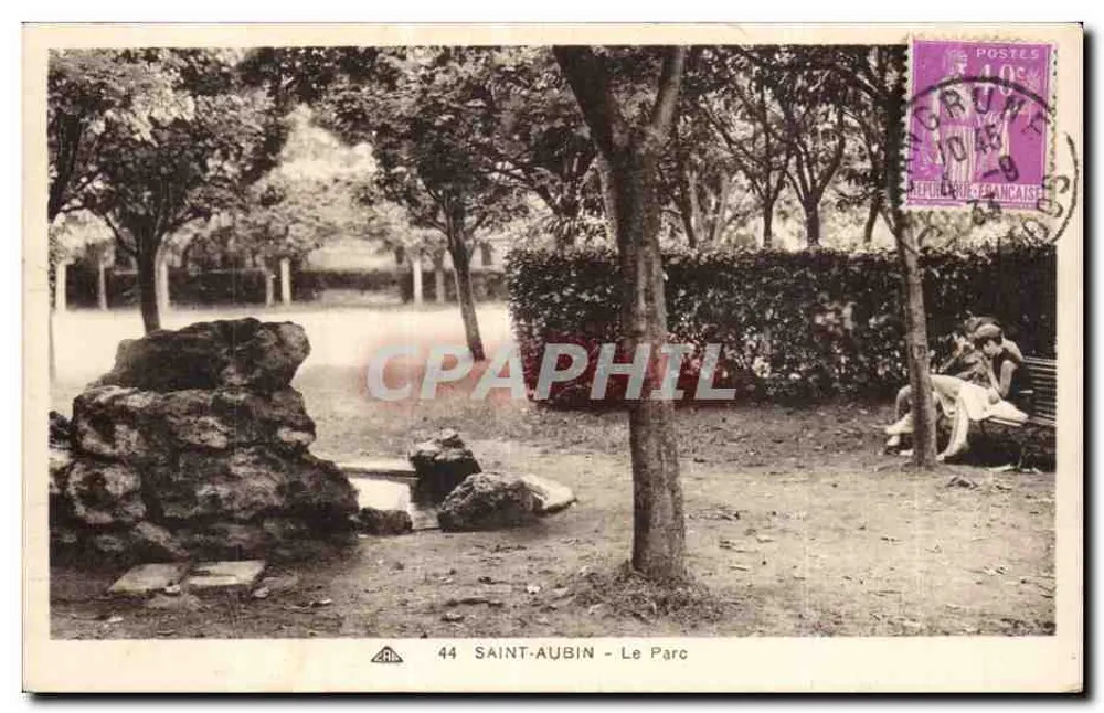 Saint-Aubin - O Parque — editor CPAPHIL, n° 44 - Frente