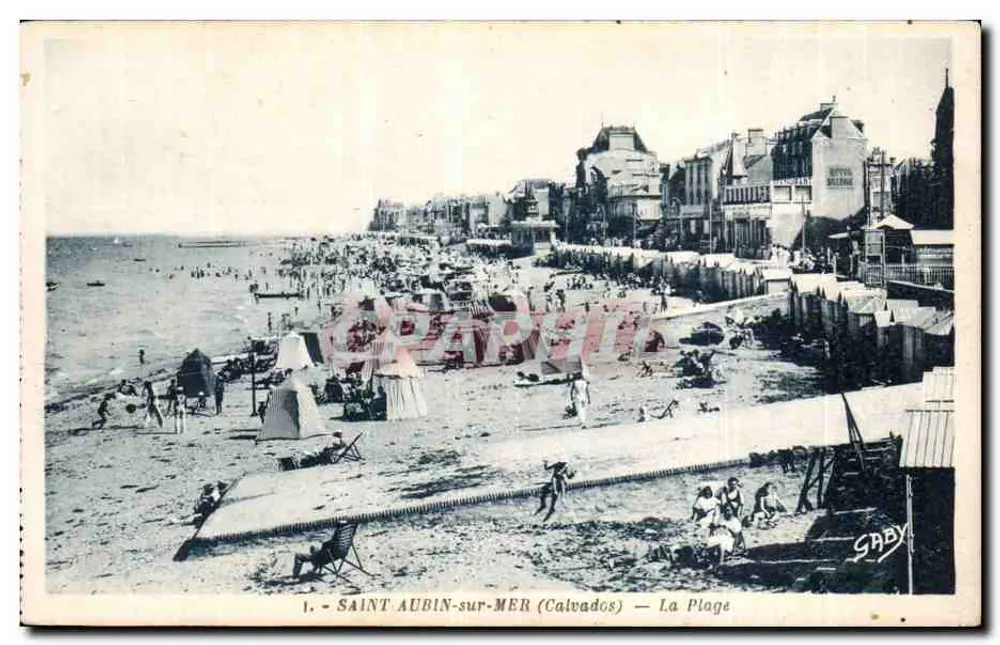 Saint-Aubin-sur-Mer (Calvados) — A Praia — Gaby - Frente