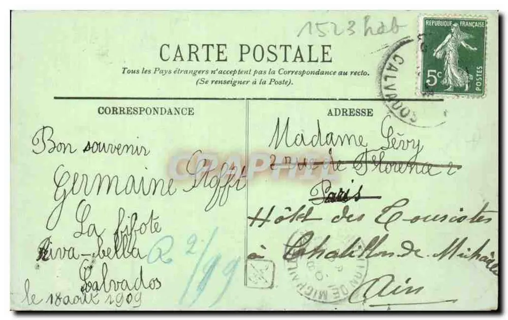 Ouistreham — O Canal visto do Farol — LL. - Verso